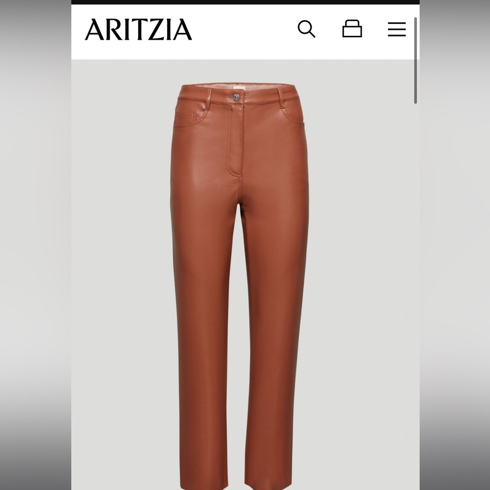 Melina Vegan Leather pants regular height